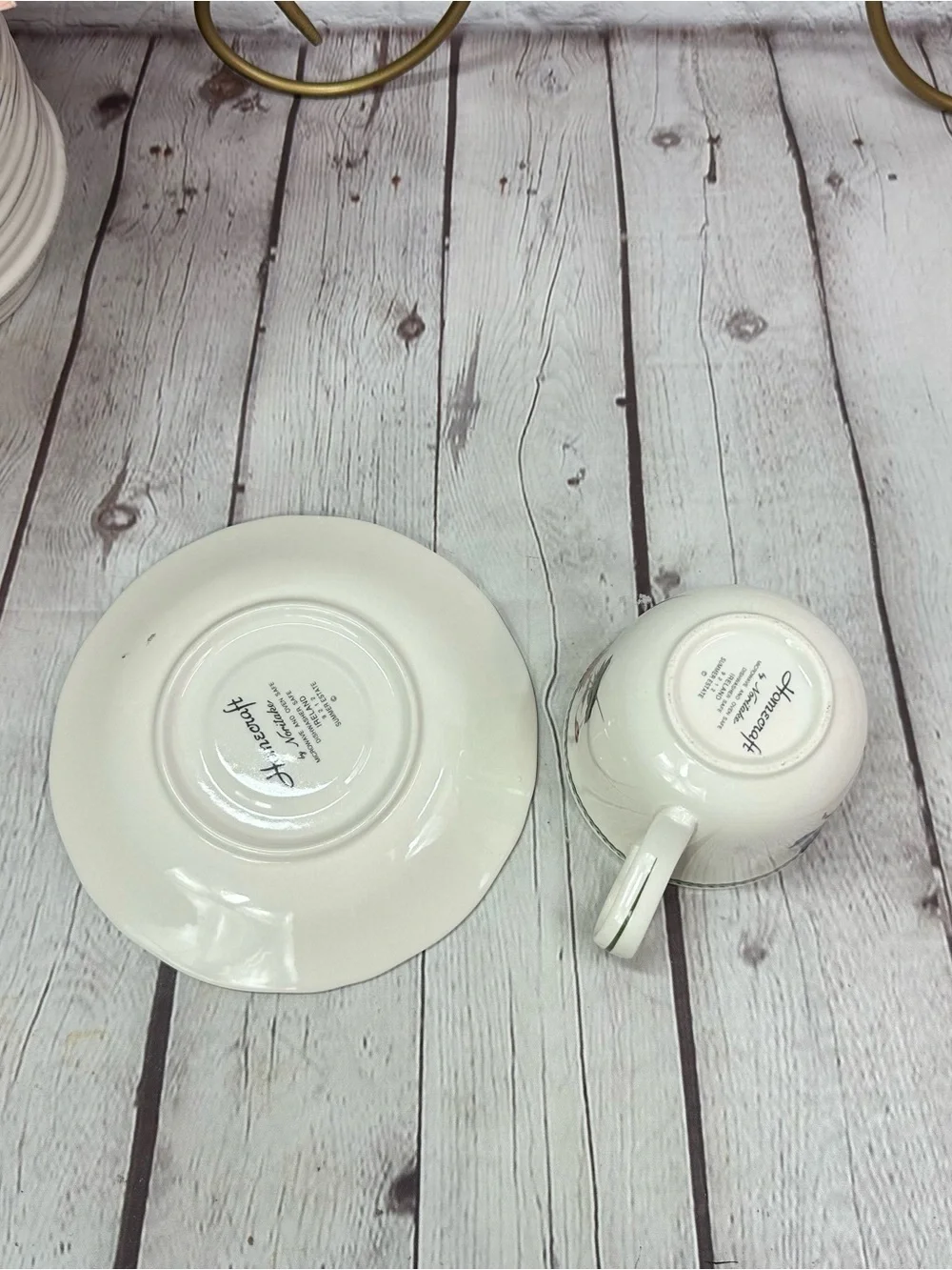vtg Noritake Summer Estate (Ireland) flat cup & saucer cottage coastal grandma